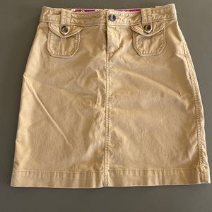 Old Navy beige corduroy skirt